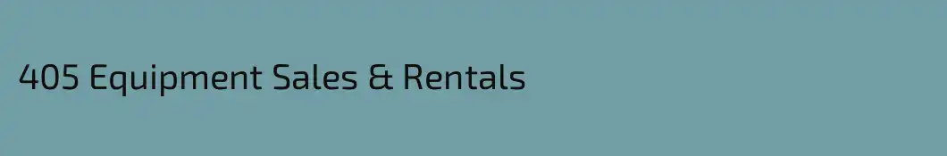 405 Equipment Sales & Rentals